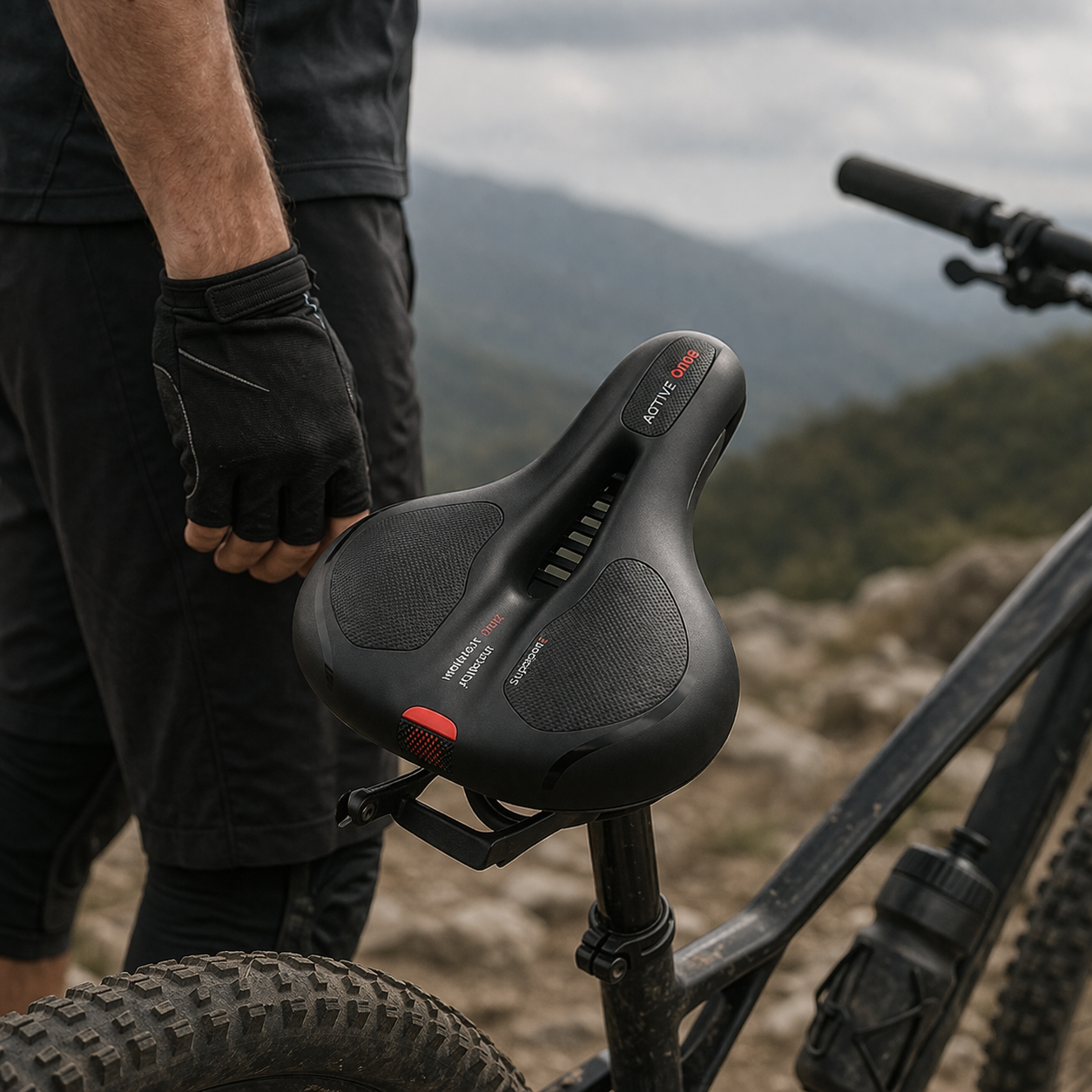 MTB-zadelkussen gevoerd comfortabel ergonomisch duurzaam