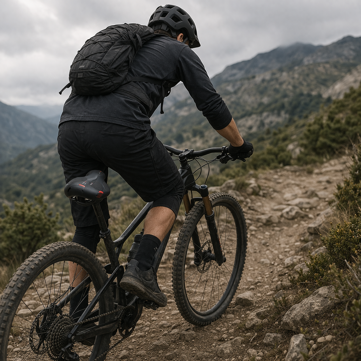 MTB-zadelkussen gevoerd comfortabel ergonomisch duurzaam