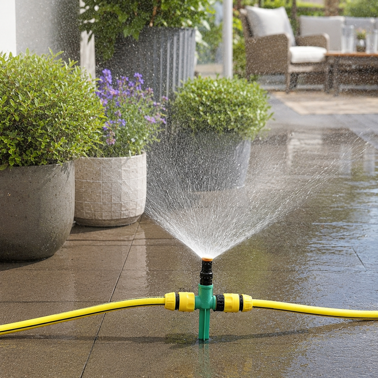 IRRIGOEASE - Rotatiesproeier 360° - Betrouwbare Gemakkelijke Bewatering