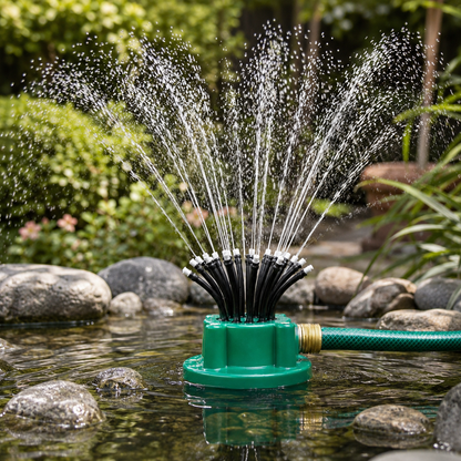 FLOWRING - Automatische 360° Sprinkler - Meerdere Koppen - Consistente Tuinbewatering