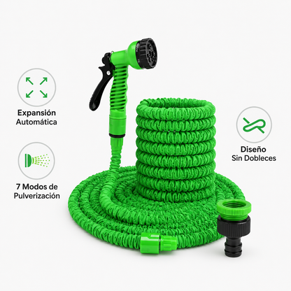Uitbreidbare AquaFlex Tuinslang - Hoge Druk - Tuin - Auto Wassen