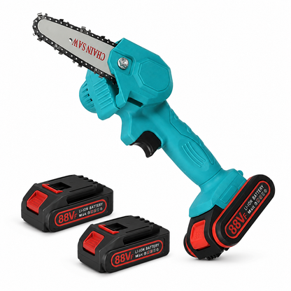 HandyPRO - Draadloze elektrische kettingzaag - 2 batterijen - Lichtgewicht ecologisch - Tuinieren