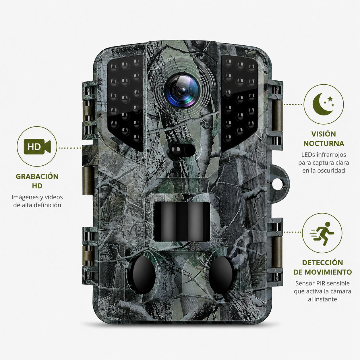 Draadloze HD Wildcamera - Wildleven - Nachtzicht