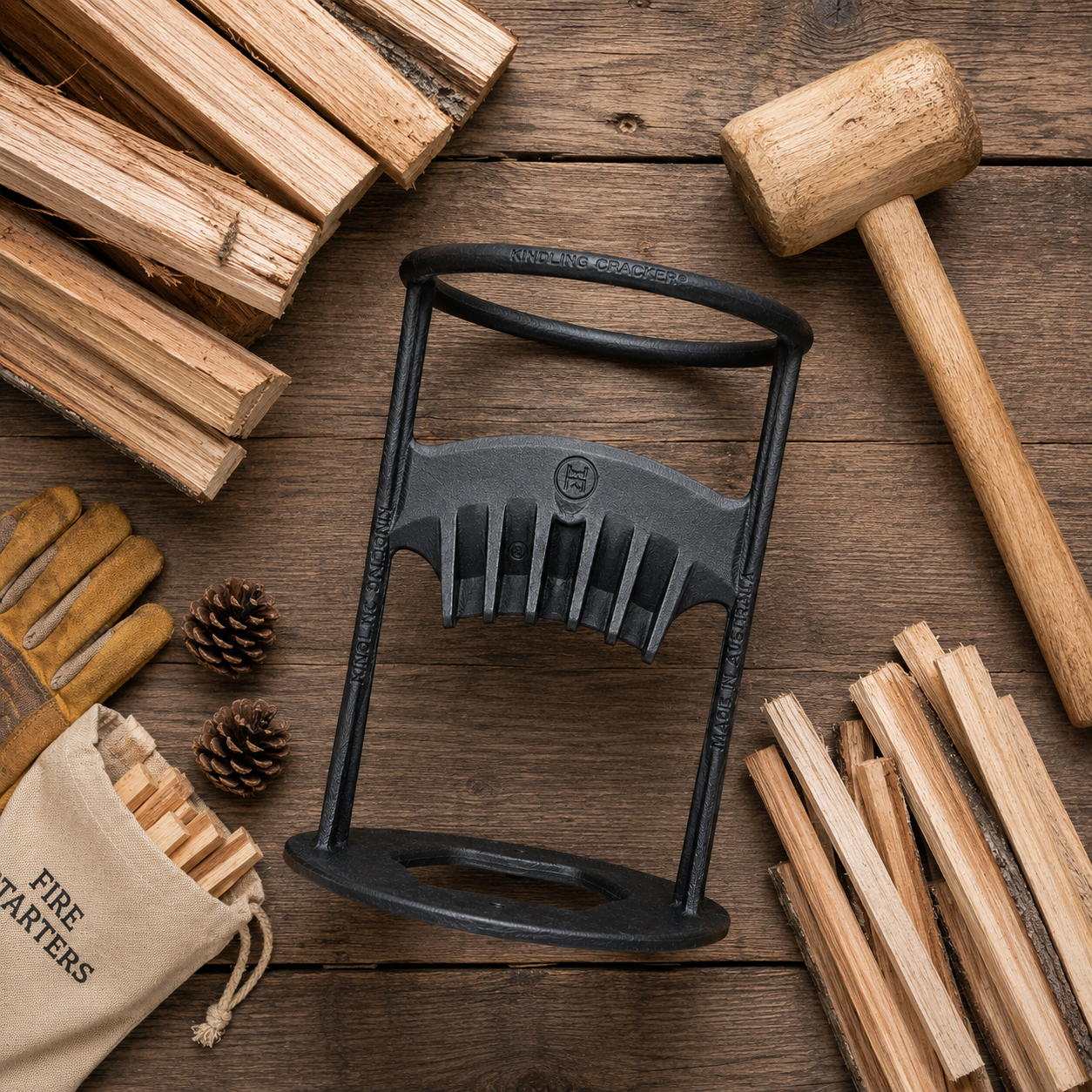Houtverdeler Kindling Cracker - Snel en Veilig - Zonder Bijl