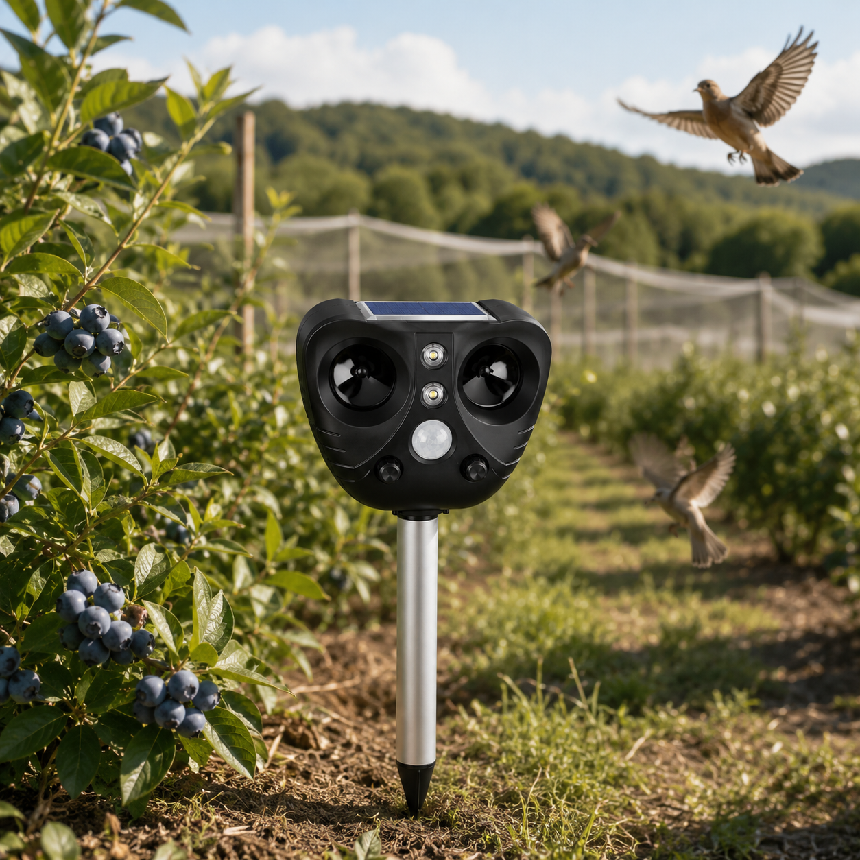 Ultrasone Vogelafschrikker - Zonne-energie