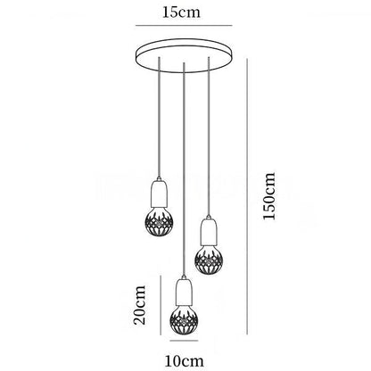 Kristallen Noordse LED Hanglamp – Luxe Verlichting