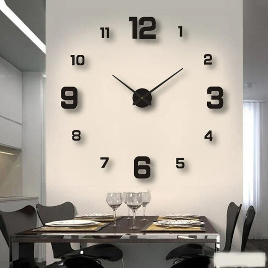 DIY Muurklok - Acryl Minimalistisch Ontwerp - Uniek en Stijlvol-Wall Clocks-De Bazelaar