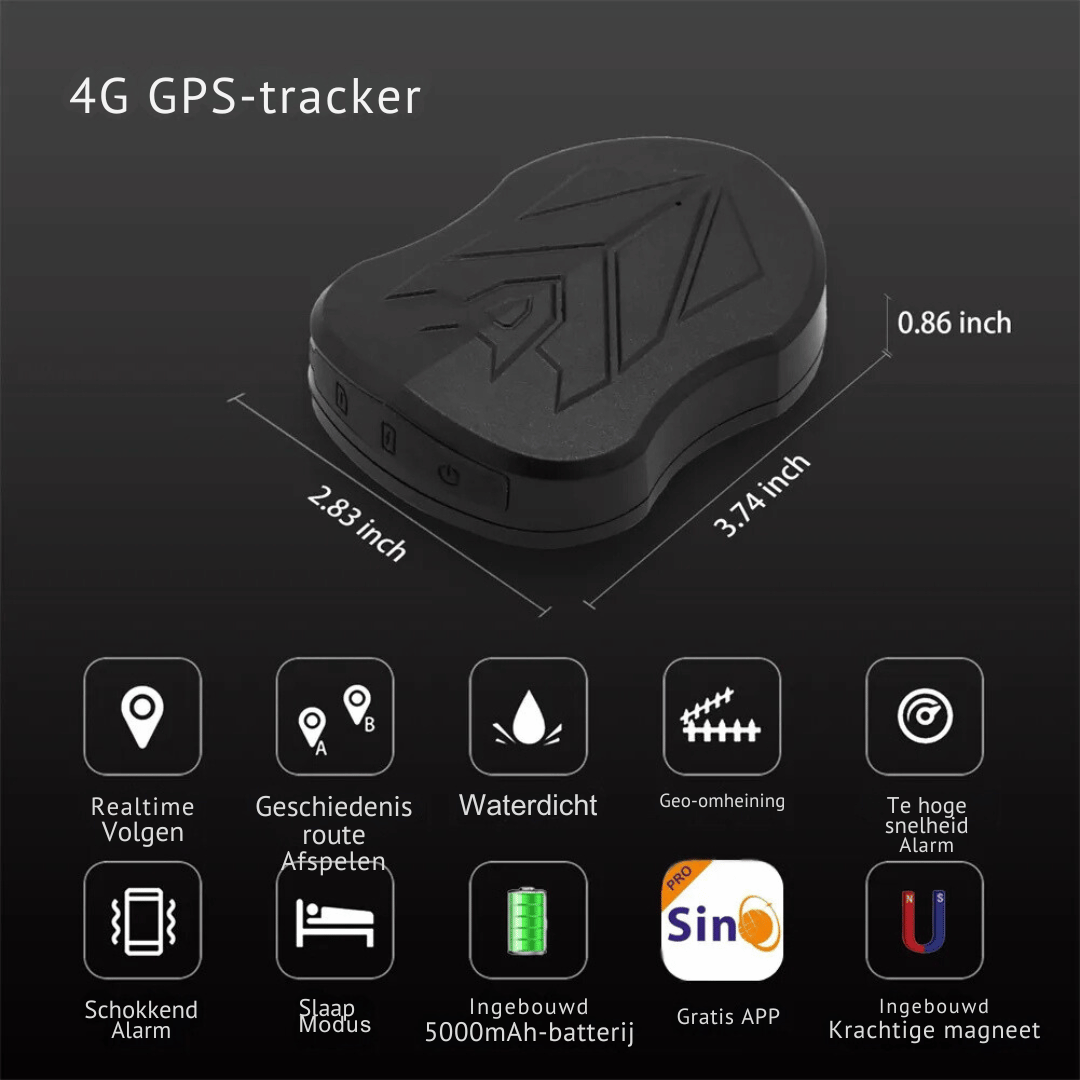 SinoTrack GPS Tracker - Waterdicht | Real-Time Tracking