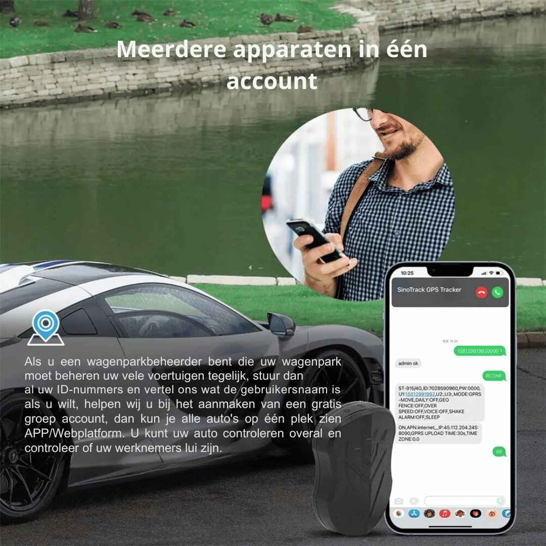 SinoTrack GPS Tracker - Waterdicht | Real-Time Tracking