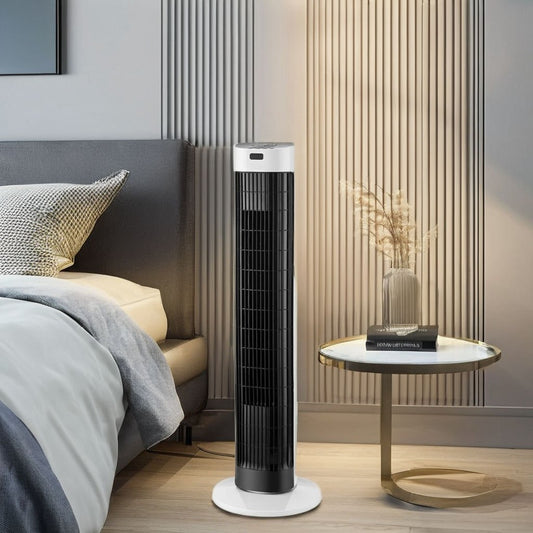 Stille Ventilator Zonder Bladen 35W – Oscillerende Toren 28" – Veilige Koeling