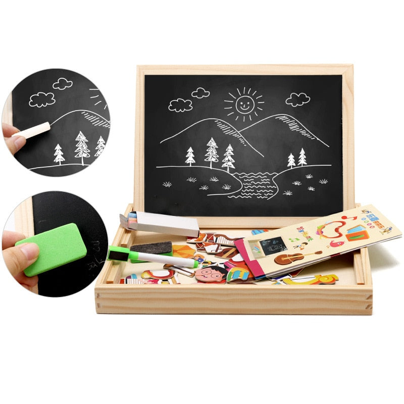 Woods™ - Creatief Magnetisch Speelbord - Unieke Houten Speelervaring