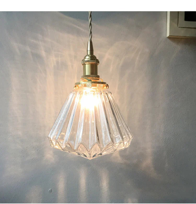 Moderne glazen diamant hanglamp