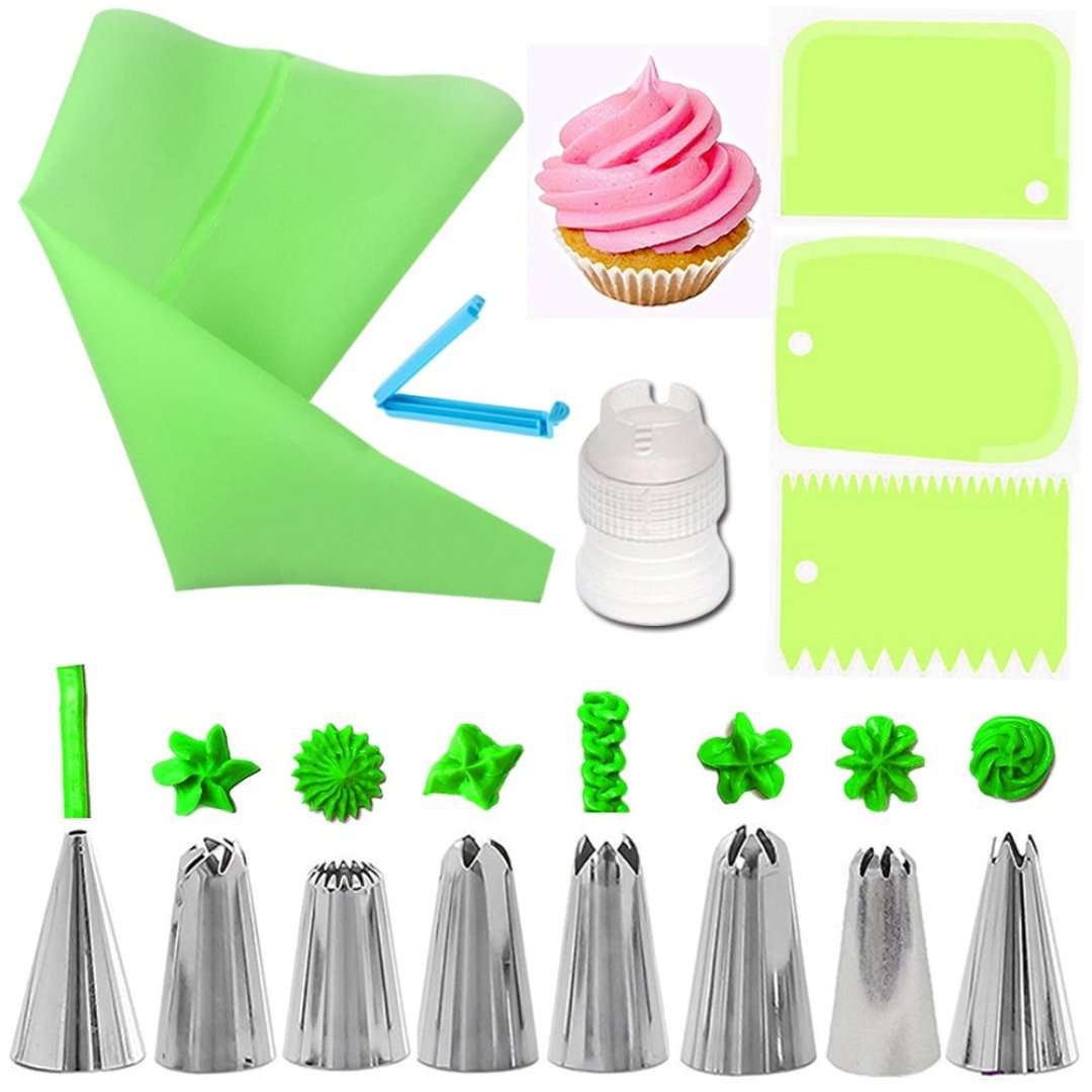 Cake decoratie nozzle set - Voor thuis en professioneel gebruik