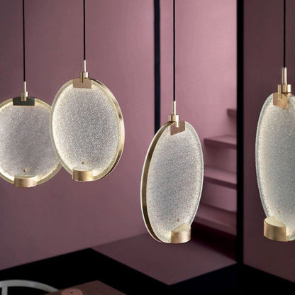 Horo Hanglamp – Elegant Messing & Getint Glas