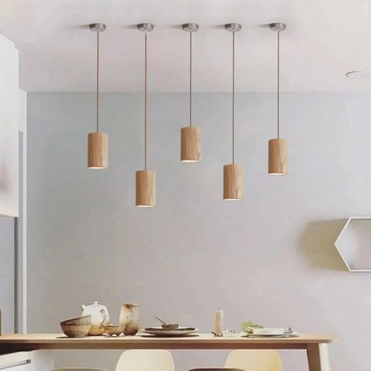 TimberEssence - Scandinavische Houten Hanglamp