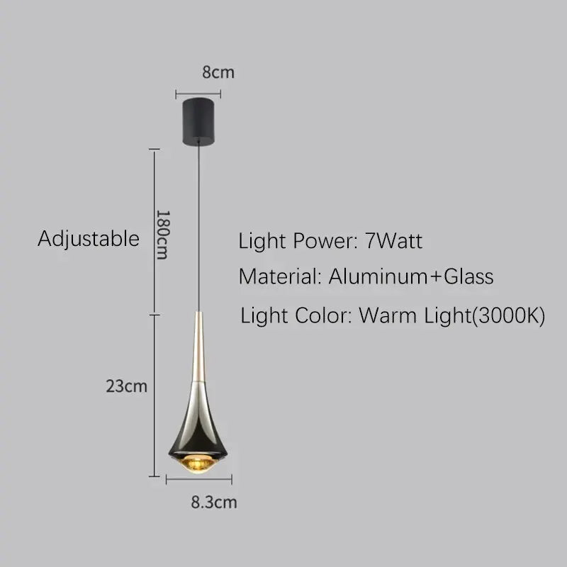 Aurora Luxuria - Lampe suspendue argentée