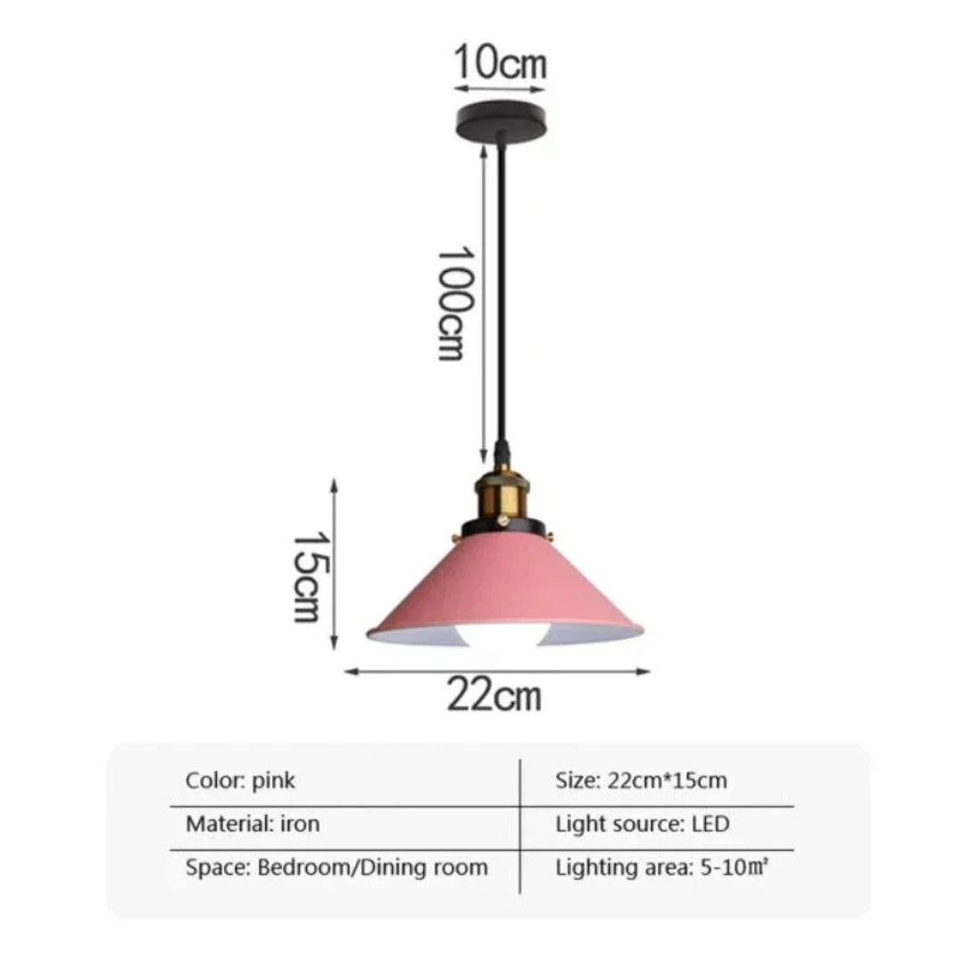 Moderne ontmoet - LED Industriële Hoorn Hanglamp