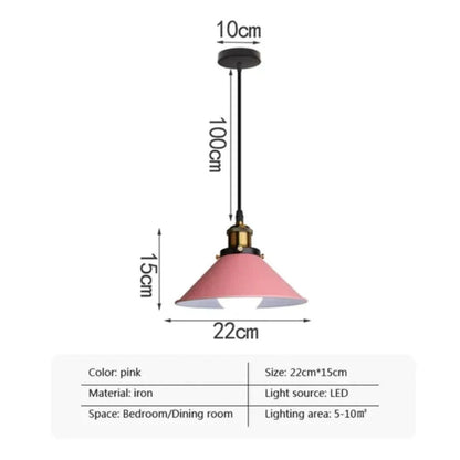 Moderne ontmoet - LED Industriële Hoorn Hanglamp