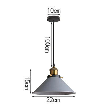 Moderne ontmoet - LED Industriële Hoorn Hanglamp