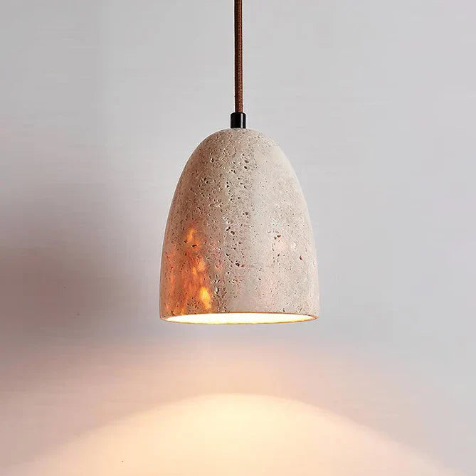 Hanglamp Travertin – Luxe Natuurlijke Elegantie