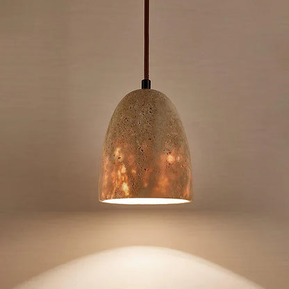 Hanglamp Travertin – Luxe Natuurlijke Elegantie