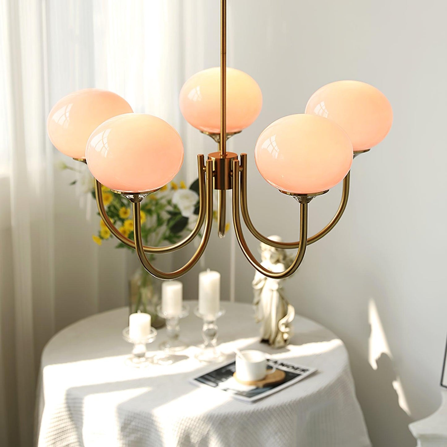 Glowing Delight - Lustre moderne en guimauve 