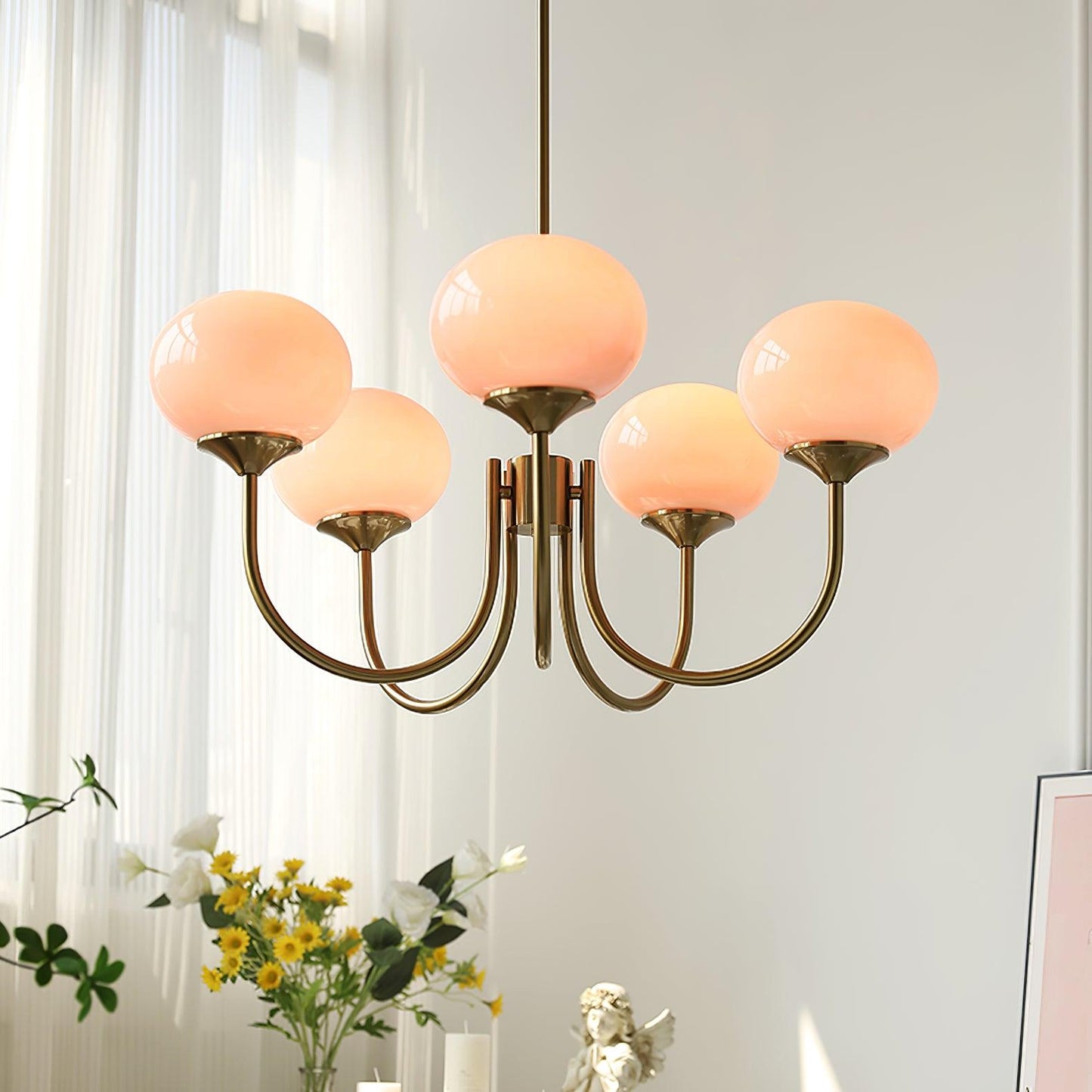 Glowing Delight - Lustre moderne en guimauve 