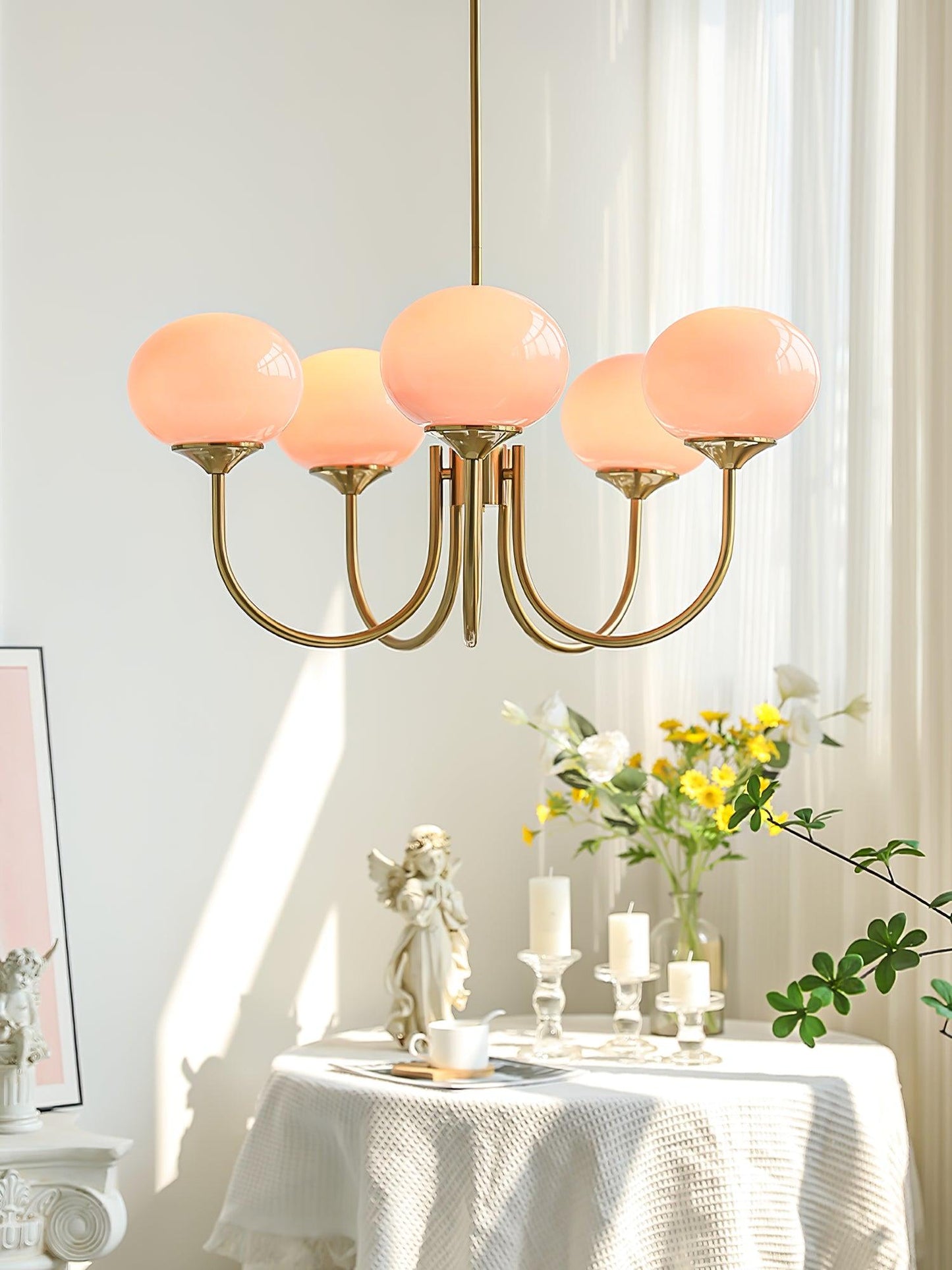 Glowing Delight - Lustre moderne en guimauve 