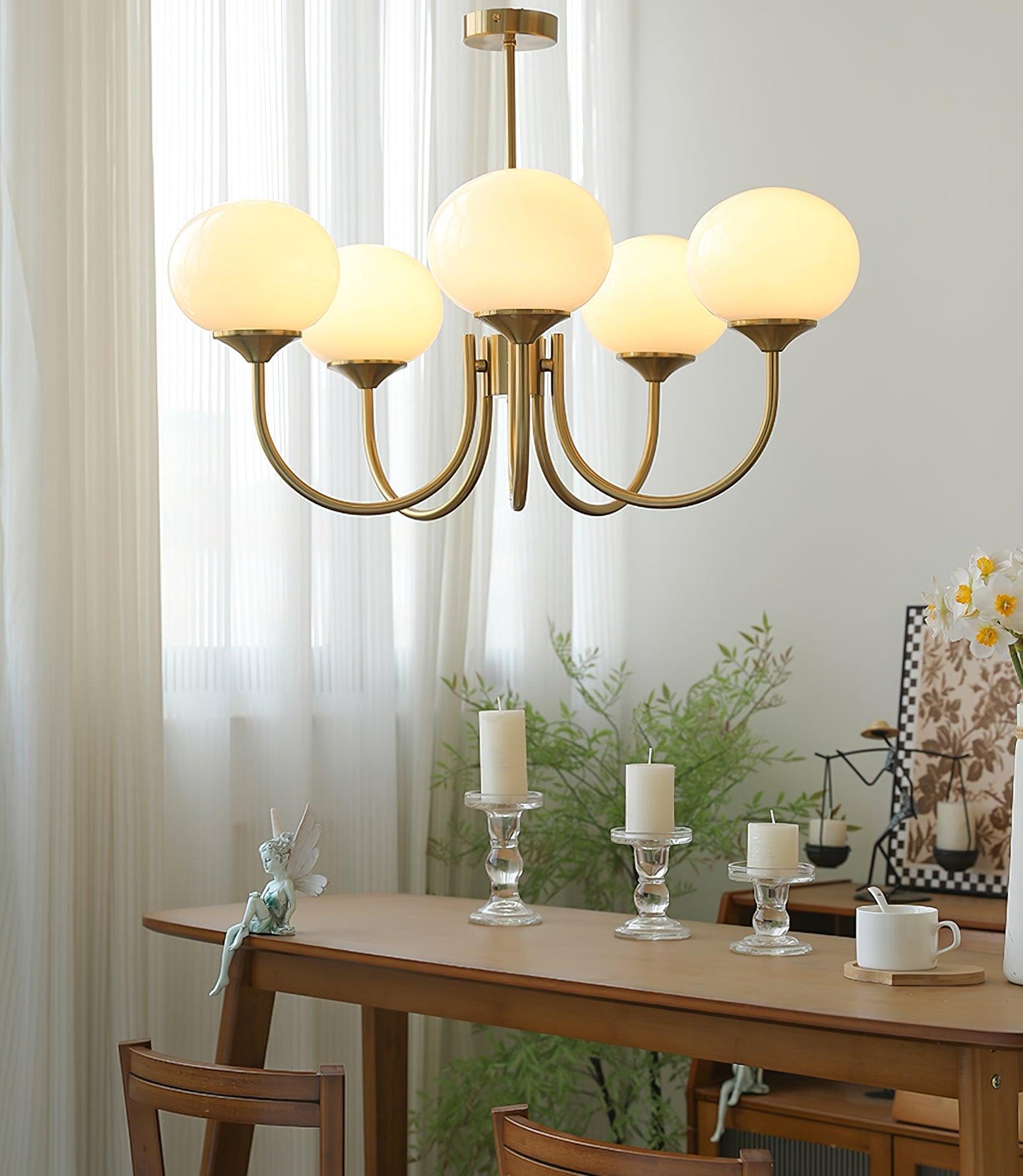 Glowing Delight - Lustre moderne en guimauve 