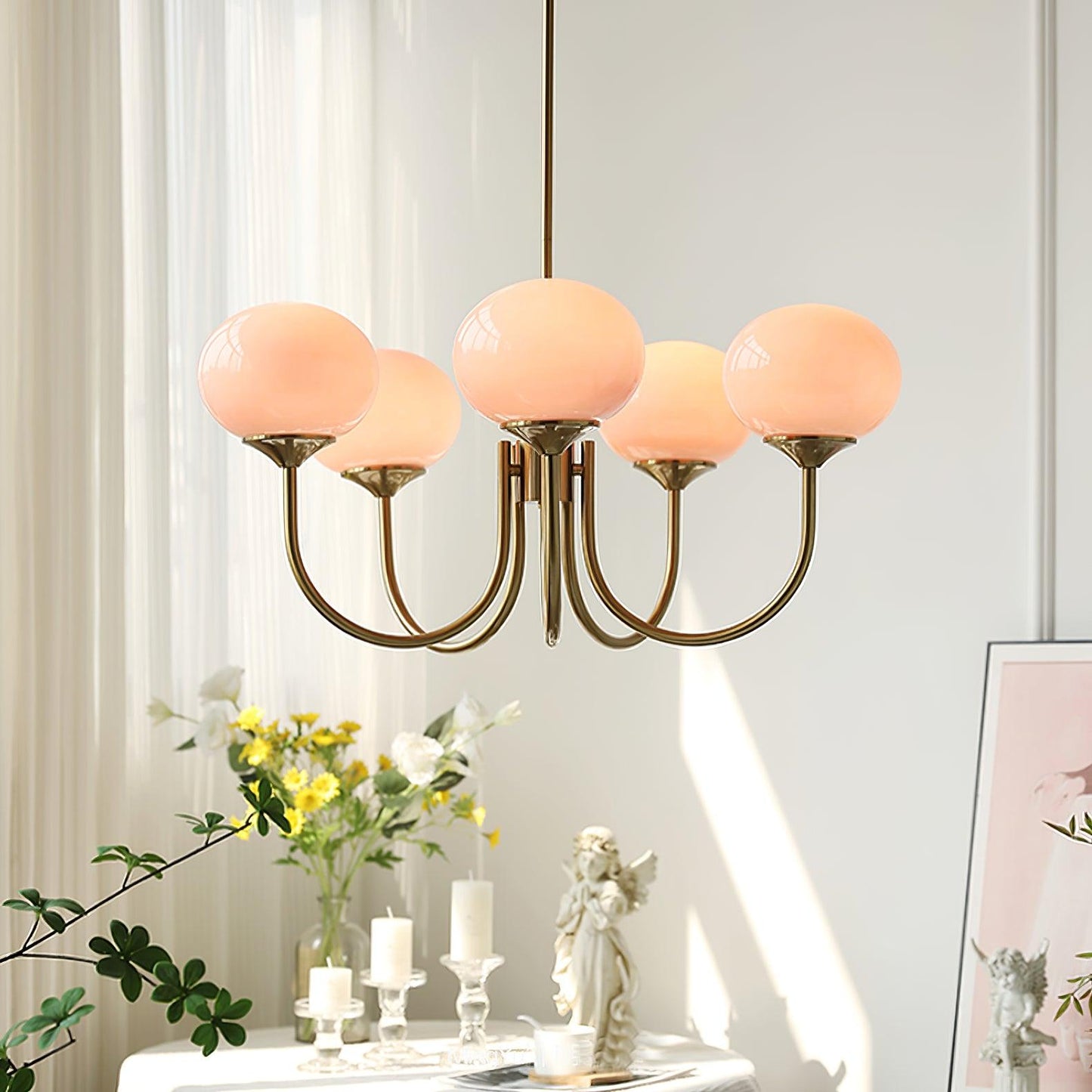 Glowing Delight - Lustre moderne en guimauve 