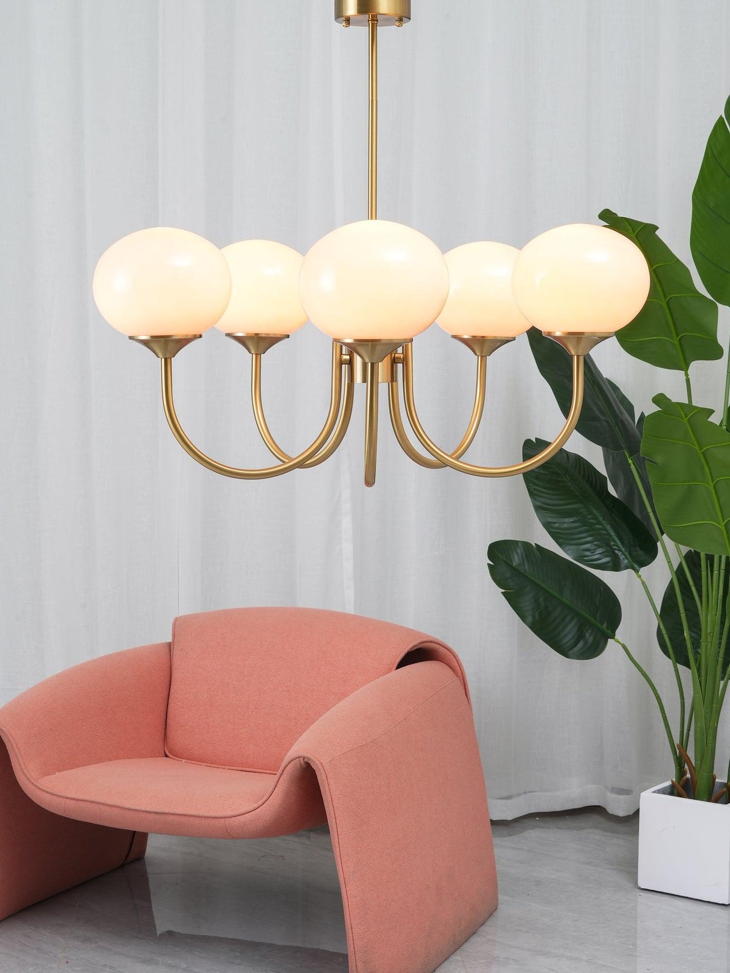 Glowing Delight - Lustre moderne en guimauve 