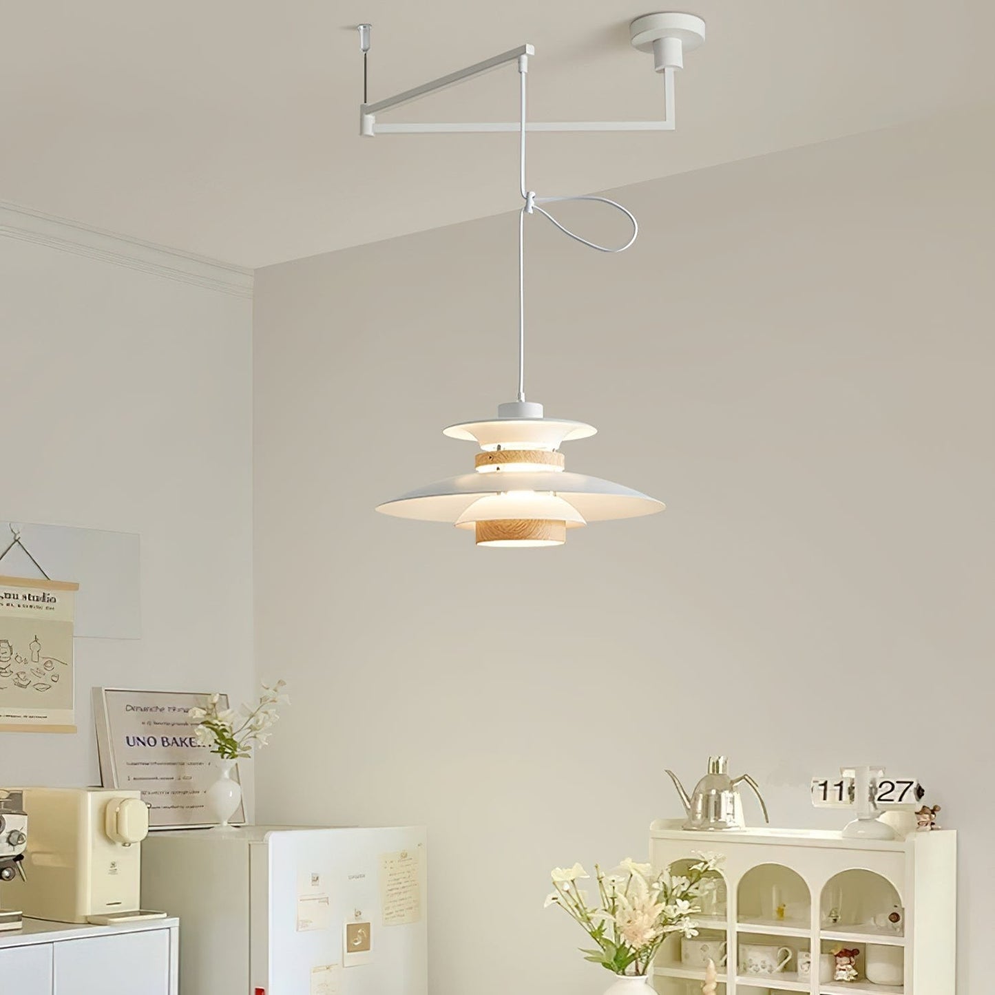 Mercero Hanglamp met draaibare arm - Flexibele verlichting