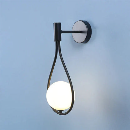 Moderne LED Wandlamp van Glas en Metaal