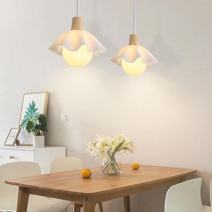 Noordse Houten Hanglamp – Minimalistisch & Verfijnd