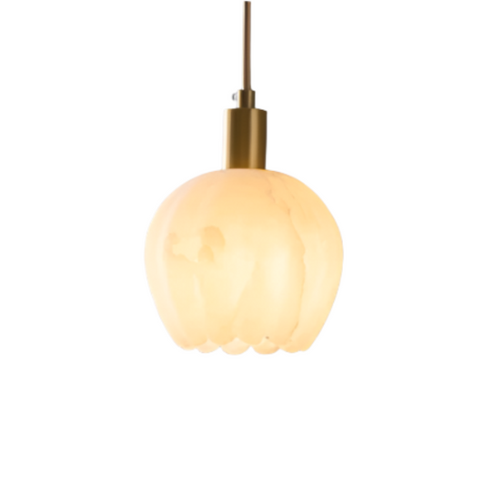 Alabaster Hanglamp Lilin – Luxe Marmeren Design met LED