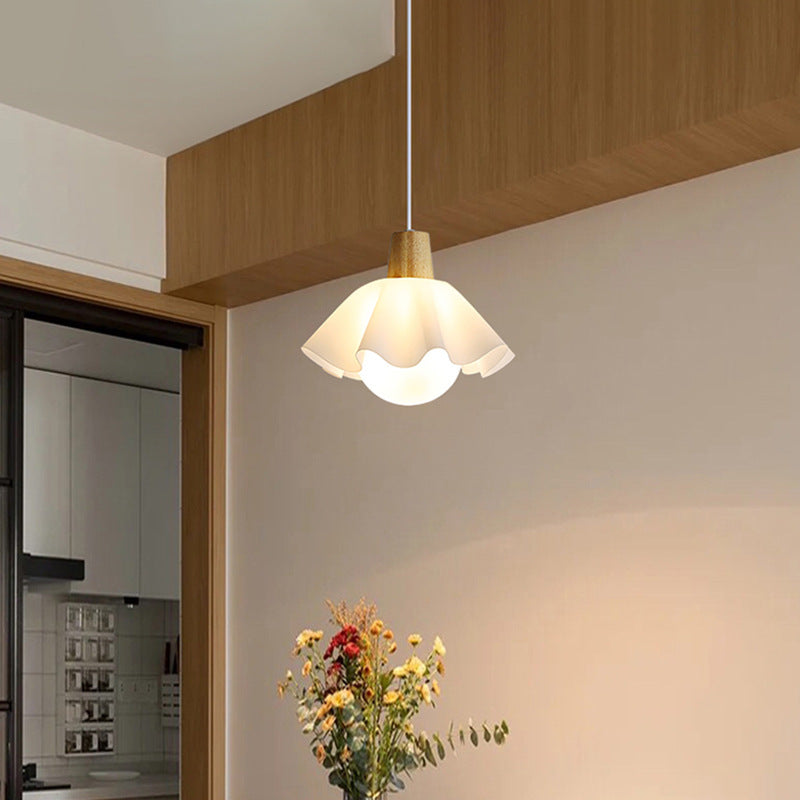 Noordse Houten Hanglamp – Minimalistisch & Verfijnd