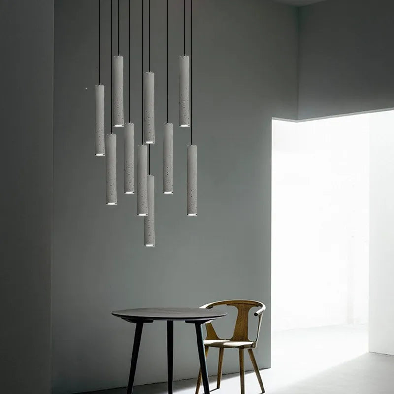 Industriële Travertin LED Hanglamp - Elegant Design