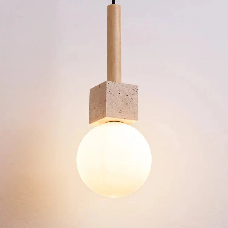 Moderne Travertin LED Hanglamp