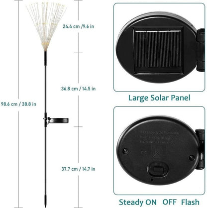 Zonne-LED Vuurwerk Tuinverlichting