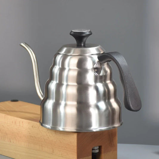 RVS Ganshals Waterkoker - Thermometer - Perfecte Temperatuurcontrole-Coffee & Tea-De Bazelaar