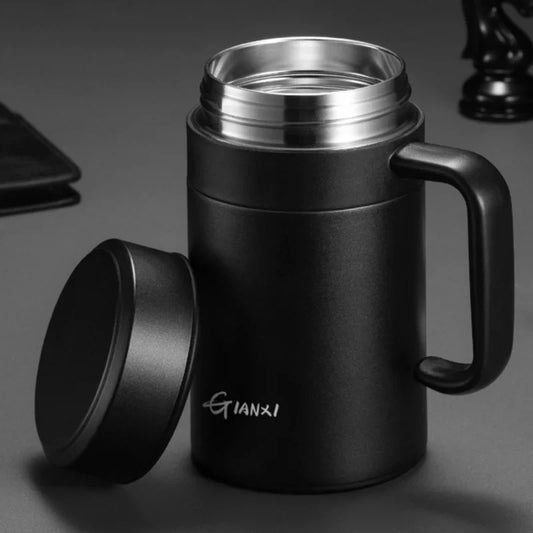 RVS Thermosbeker - Perfecte Isolatie - Duurzaam en Stijlvol-Coffee & Tea-De Bazelaar