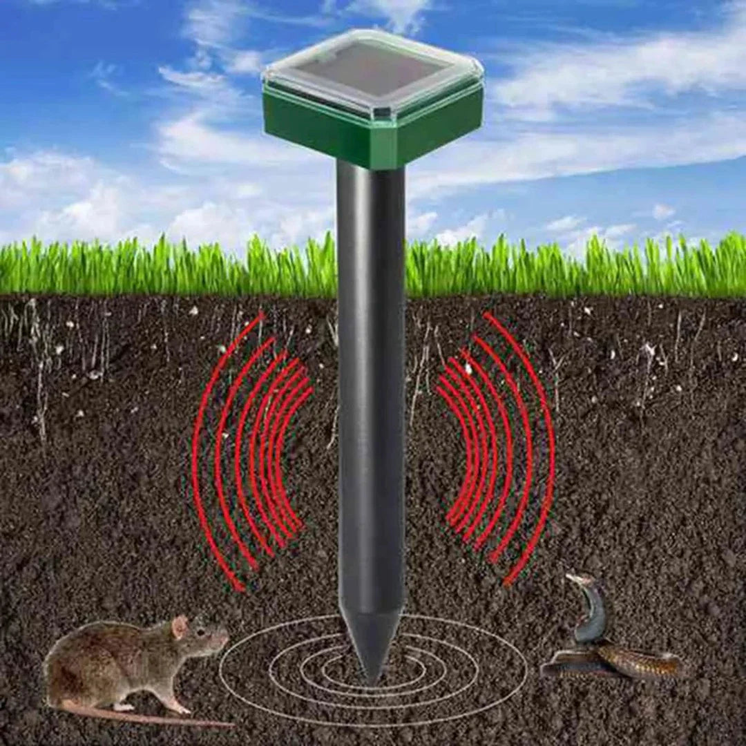 Répulsif à énergie solaire - Souris Taupes Serpents 