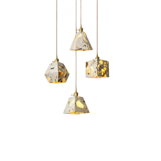 Hanglamp LED in Terrazzo Marmer – Modern Scandinavisch Design
