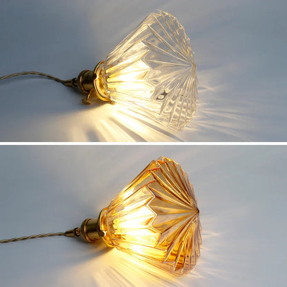 Moderne glazen diamant hanglamp