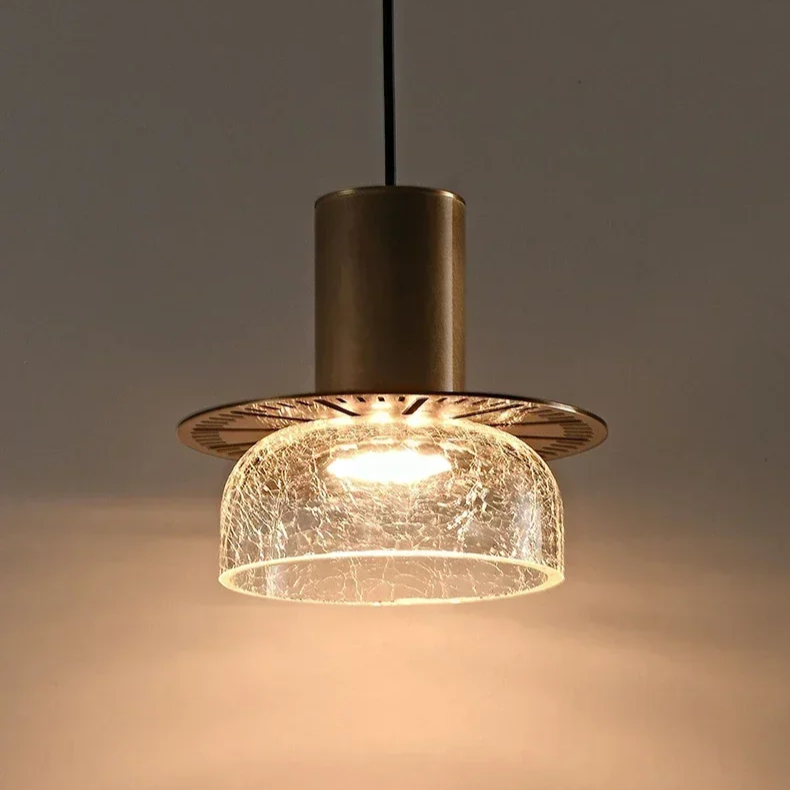 Retro LED Hanglamp Gebroken Glas - Luxe & Stijlvol