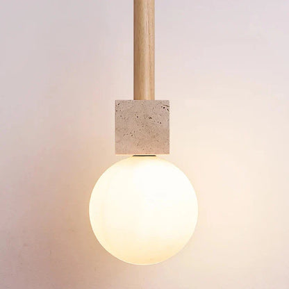 Moderne Travertin LED Hanglamp