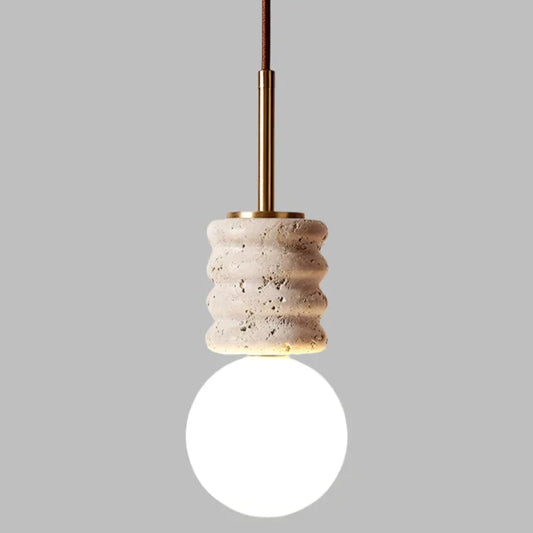 Elegante LED Hanglamp met Moderne Steenafwerking-light decor-De Bazelaar