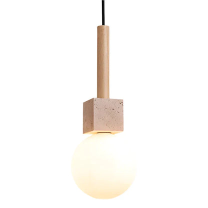 Moderne Travertin LED Hanglamp