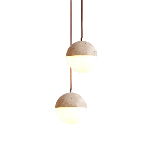 LED Hanglamp van Natuursteen – Moderne Sfeerverlichting-light decor-De Bazelaar