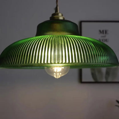 LED Vintage Hanglamp Groen Glas – Stijlvol en Duurzaam